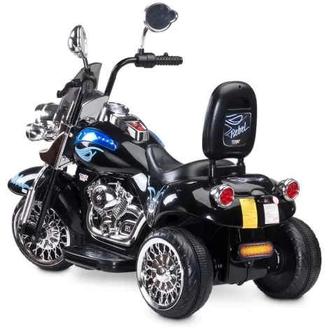 Toyz by Caretero Rebel - pojazd, motocykl na akumulator | Black - 3